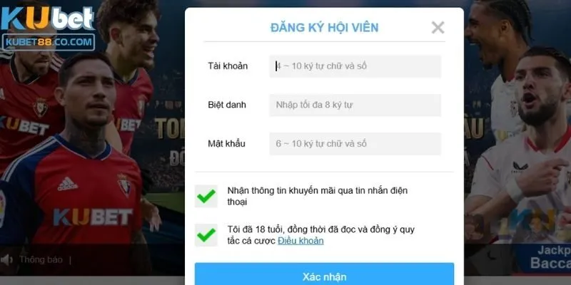 Hướng dẫn đăng ký Kubet88 nhanh chóng, dễ dàng nhất